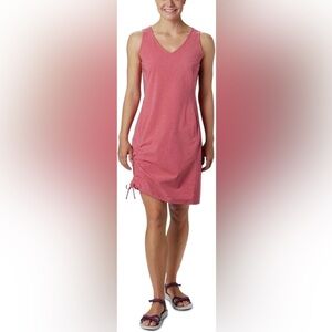 Columbia Womens Anytime Casual III Sun Dress Size Large Pink Lightweight